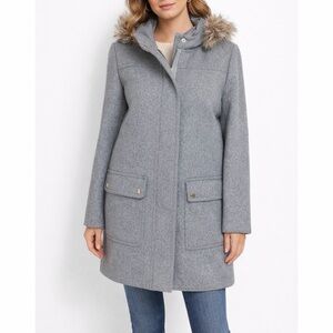 J. Crew Vail Parka Coat Grey Size 8